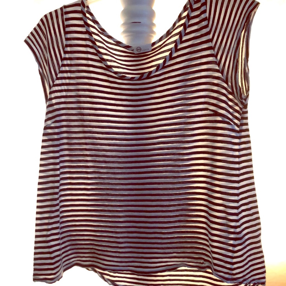 A soft and cozy black and white stripe shirt